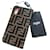 Fendi capa iphone 10 caixa nova com carimbo de aba FF MAYA + NERO Marrom Couro  ref.457273
