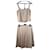 Chanel Dresses Beige Silk  ref.457788