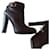 Fendi Wonderful unused ankle boots due to the height of the heel, incompatible with my back . Dark brown Leather  ref.457859