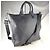 Borsa da weekend Burberry blu navy in pelle e tela Blu scuro - vista 2