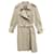 Burberry vintage men's trench coat Khaki Cotton  ref.458232