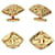 [Usado] CHANEL Vintage CC Mark Cuff Coco Mark Brass Gold Dourado Ouro  ref.458474