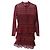 Self portrait Self-Portrait High Neck Spitzen-Minikleid aus bordeauxfarbenem Polyester