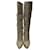 Casadei Overknee-Stiefel aus beigem Leder  ref.458649