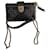 BOLSA CROSSBODY DIORAMA EM COURO E OURO ENVELHECIDO 25cm Preto  ref.458861