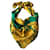 Lanvin Vintage silk foulard Dark green  ref.458868