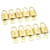 Louis Vuitton padlock 10Set Gold Tone LV Auth 27007 Metal  ref.459101