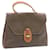 Céline CELINE Macadam Canvas Hand Bag PVC Leather Brown Auth ar5452  ref.459117