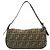 FENDI Zucca Canvas Borsa A Tracolla Mamma Baguette Nylon Marrone Nero Auth gt1859 - vista 2