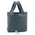 Hermès HERMES Picotin Rock 18 PM Hand Bag Taurillon Clemence Blue Green Auth 27689 Leather  ref.459466