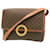 Céline CELINE Macadam Canvas Circle logo Shoulder Bag Brown Auth 26659  ref.460806