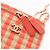 Borsa a tracolla con catena Vanity CHANEL rosa canapa CC Auth knn023 - vista 17