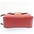 GUCCI Guccissima GG Padlock Backpack Leather Red Auth knn037 - view 5