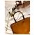 Autre Marque Maison Saad Handtasche aus Lackleder braun und schwarz - Ansicht 11