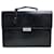 [Occasion] VERSACE Versace Business Bag Medusa Croco Embossed Briefcase Cuir Noir Homme  ref.462326