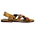 Sandálias de tiras Joseph Gaya em couro Nappa Tan Marrom Bege  ref.462484