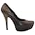 Scarpin Alexander McQueen com plataforma Snakeskin em couro marrom  ref.462505