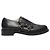 Jimmy Choo Monk Strap Shoes con borchie in pelle nera Nero