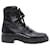 Yves Saint Laurent Combat Boots William en Cuir Noir  ref.462563