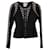 Herve Leger Zip Up Longsleeve Top in Black Rayon Cellulose fibre  ref.462597