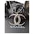 Chanel CC B15Collar largo de cristal con logotipo de luna de Dubai C Plata Metal  ref.462637