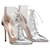 Gianvito Rossi Ankle Boots Silvery Leather Plastic  ref.463775