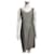 Escada Impressionante vestido de lã de seda cinza  ref.464501