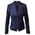 Blazer à boutonnage simple Hugo Boss en laine bleue  ref.464683