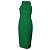 Abito midi Roland Mouret Abserley Waffle senza maniche in cotone verde