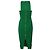 Abito midi Roland Mouret Abserley Waffle senza maniche in cotone verde - vista 2