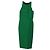 Abito midi Roland Mouret Abserley Waffle senza maniche in cotone verde - vista 5