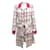 CHANEL GIACCA LUNGO P23295 M 38 IN GIACCA CAPPOTTO IN TWEED BIANCO FUSHIA  ref.464709