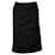 Prada Knee-length Pencil Skirt in Black Wool  ref.464757