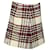 Jupe trapèze en tweed à carreaux Tory Burch en laine multicolore  ref.464769