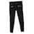Balmain Skinny Biker Jeans in Black Cotton  ref.464785