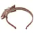 Miu Miu Ribbon Stirnband in Rose Gold Satin Pink  ref.464796