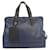 [Used] [YVES SAINT LAURENT] Yves Saint Laurent Boston bag PVC x leather Black Navy blue  ref.464940