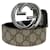 [Occasion] Ceinture Gucci beige marron argent entrelacs 114984 525040 GG supreme 90 36 Cuir PVC utilisé GUCCI non utilisé Expositions Marchandises 40mm Accessoires de mode Accessoires de marque Logo Boucle GG à emboîtement Motif total Motif GG présent Évaluation authentique terminée Argenté  ref.464968