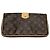 Louis Vuitton Pochette Louis Vuiton Sofia Coppola Monogram in tela marrone - vista 2