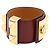 Ring Hermès Hermes Collier de Chien breite Manschette aus burgunderfarbenem Leder Bordeaux - Ansicht 2