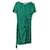 Abito midi Diane Von Furstenberg Zoe con stampa cravatta in viscosa verde Fibra di cellulosa  ref.465184