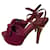 Louis Vuitton Sandals Purple Suede  ref.465254