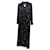 Chanel Abrigo de pasarela con adornos de strass de RARE Negro Lana  ref.465377