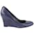 Gucci sz 38 Chaussures compensées GG violettes à emboîtement  ref.465615