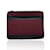 Christian Dior Vintage Bordeaux Canvas und schwarzes Leder Portfolio Tasche Rot Leinwand  ref.465628