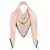 Louis Vuitton LV So soft monogram shawl Beige Wool  ref.466140