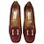 Décolleté Salvatore Ferragamo in camoscio rosso scuro