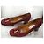 Décolleté Salvatore Ferragamo in camoscio rosso scuro - vista 3