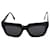 Céline Celine Polarized Square Sunglasses in Black Acetate Cellulose fibre  ref.466252