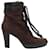 Tod's Aspen Penny Lu Lace Up Heeled Boots in Brown Suede Nubuck  ref.466254